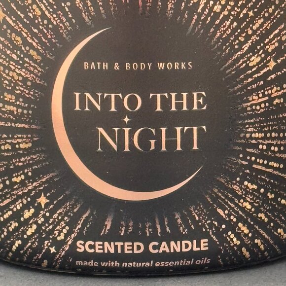BBW Into The Night Bath & Body Works 3 Wick Candle - Picture 3 of 10